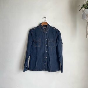 80s Denim Jean Jacket Blazer